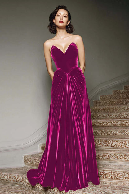 Margot Velvet A-Line Dress