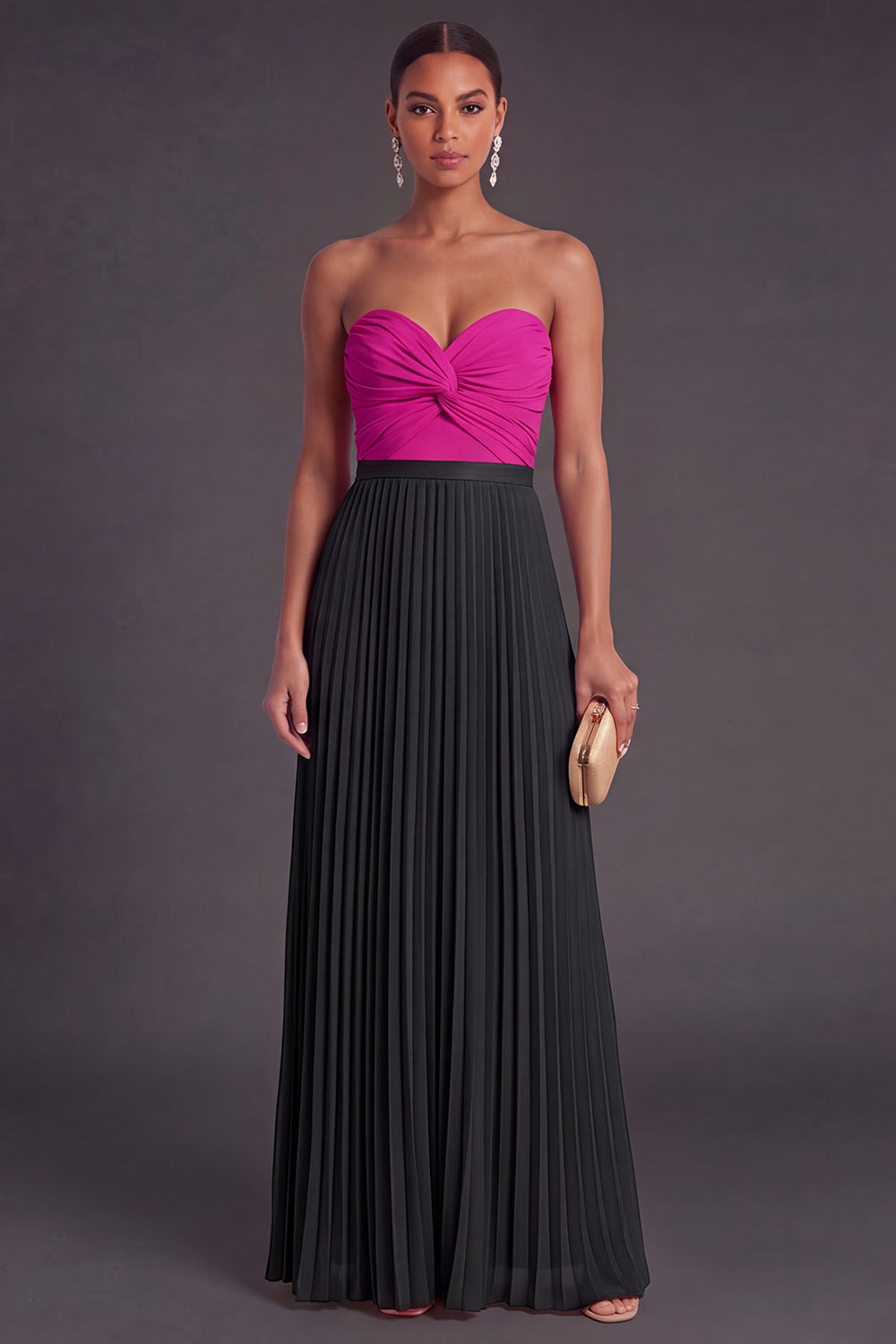 Valentina Pleated Sweetheart Formal Dress