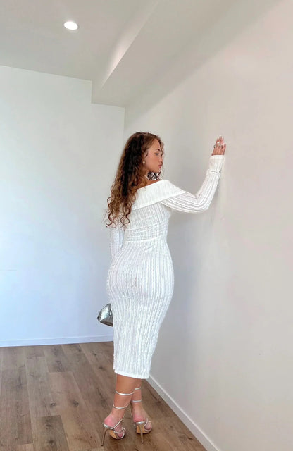 Cameron Ruched Midi Dress