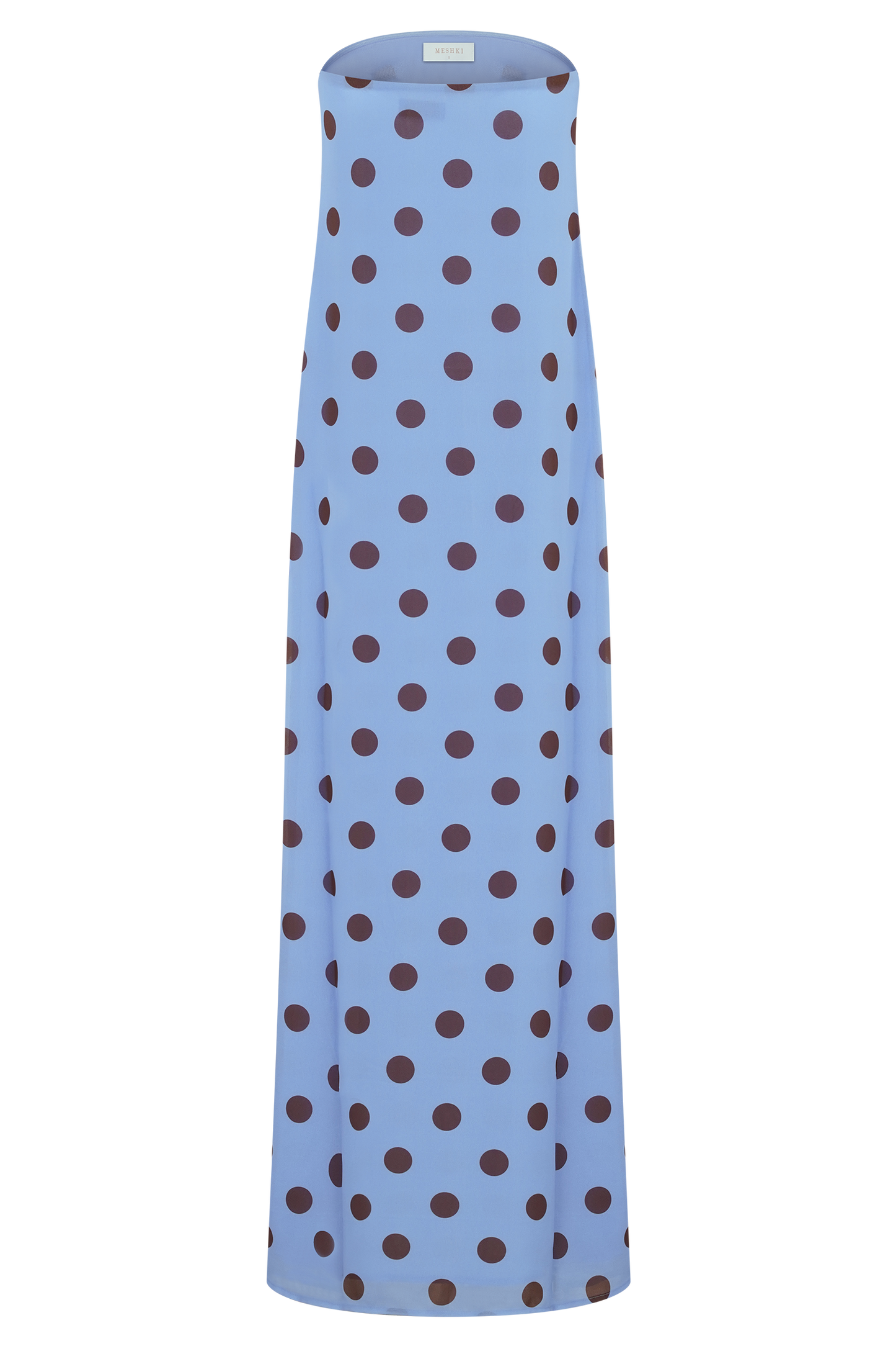 Amaya Strapless Chiffon Maxi Dress