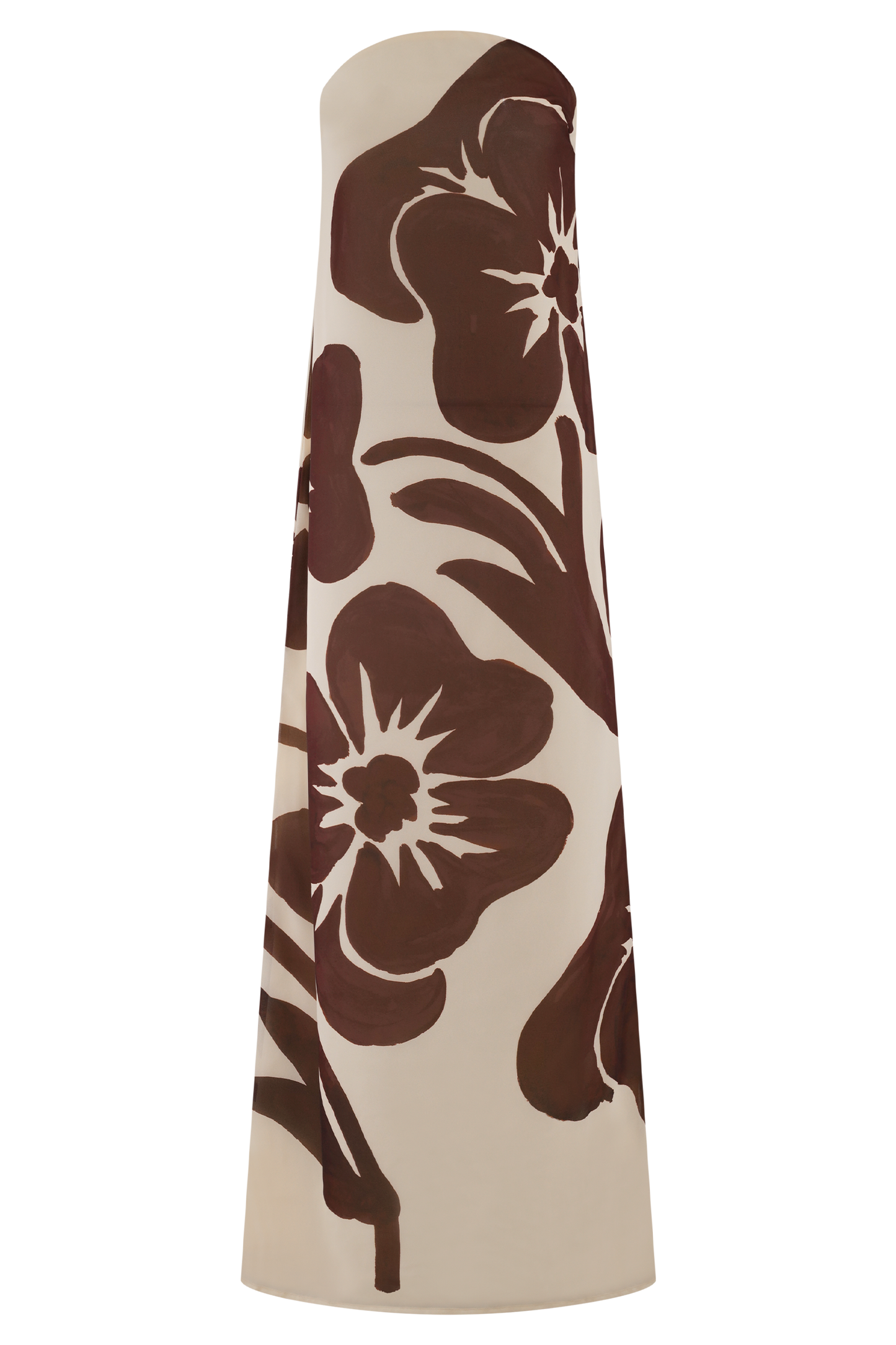 Amaya Strapless Chiffon Maxi Dress