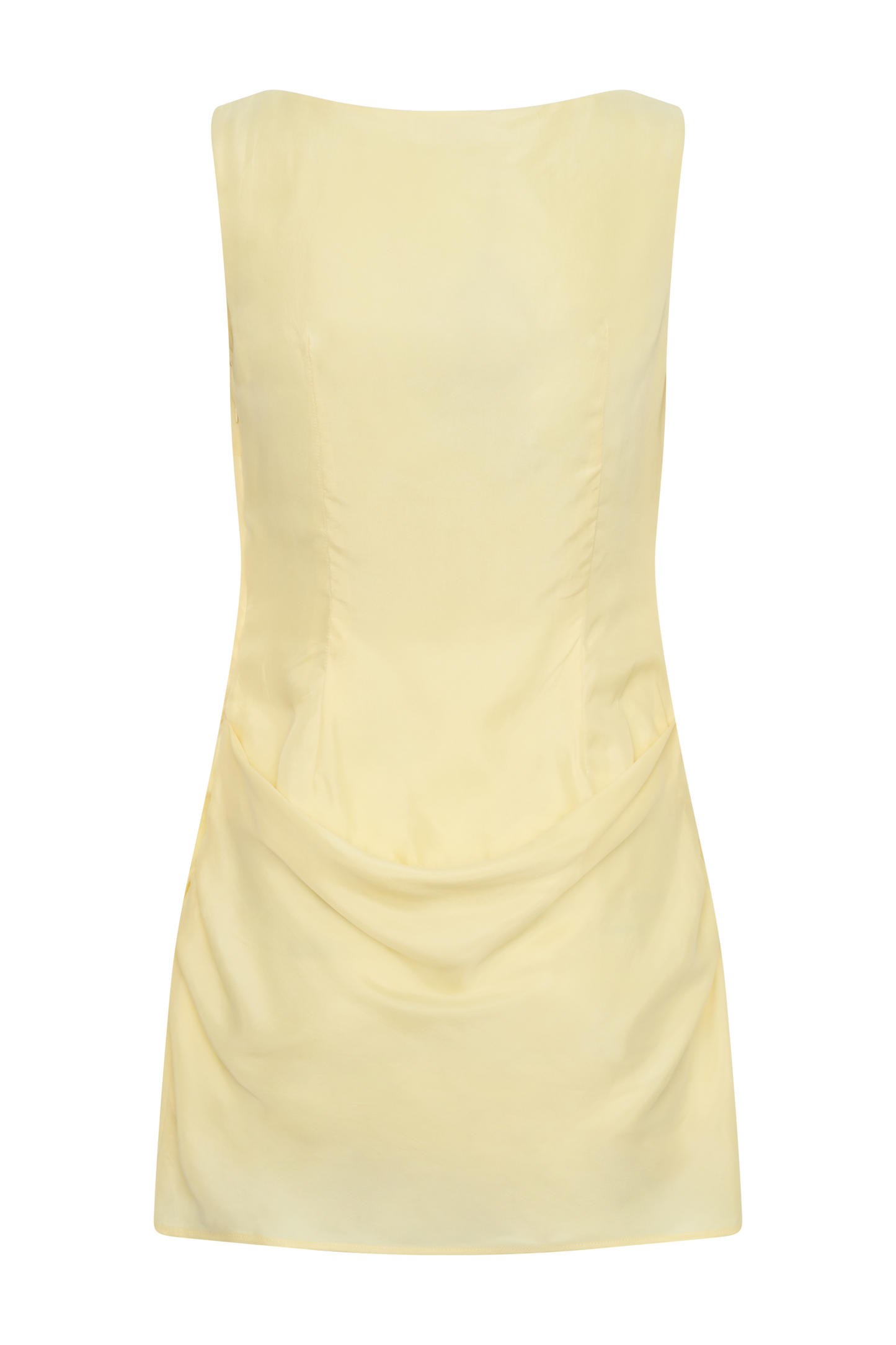 Bexley Draped Mini Dress in Dark Chocolate