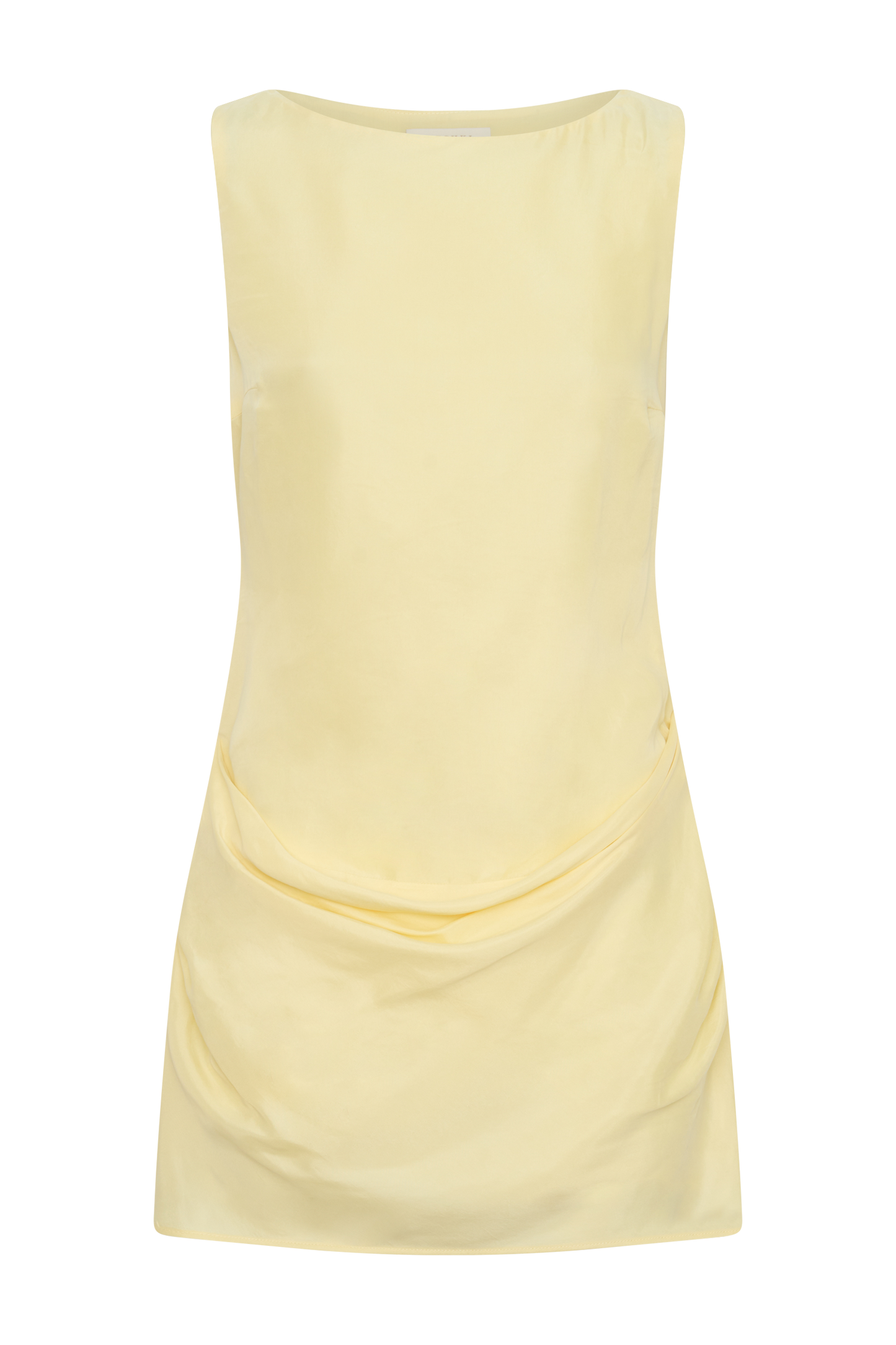 Bexley Draped Mini Dress in Dark Chocolate