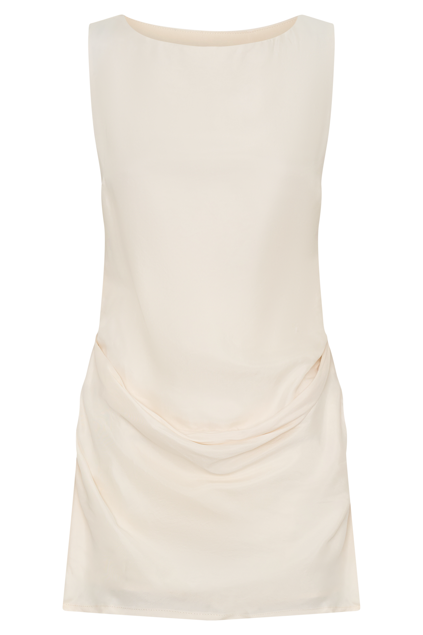 Bexley Draped Mini Dress in Dark Chocolate