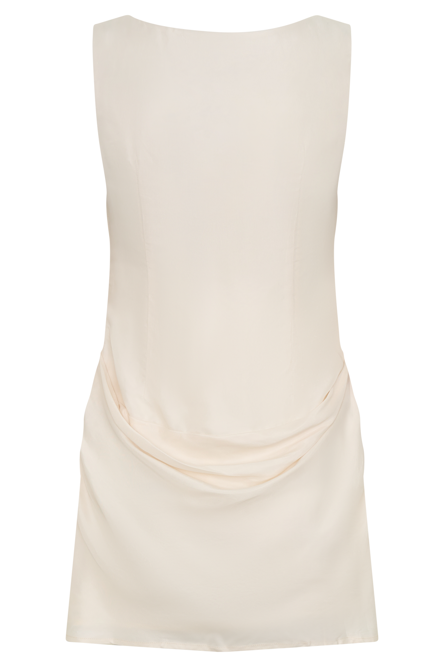 Bexley Draped Mini Dress in Dark Chocolate