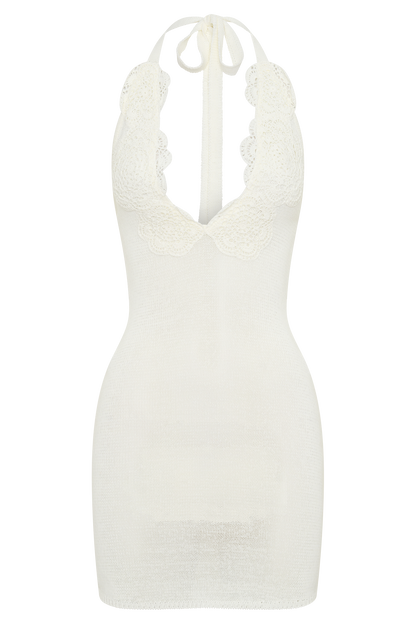 Bodhi Crochet Halter Mini Dress