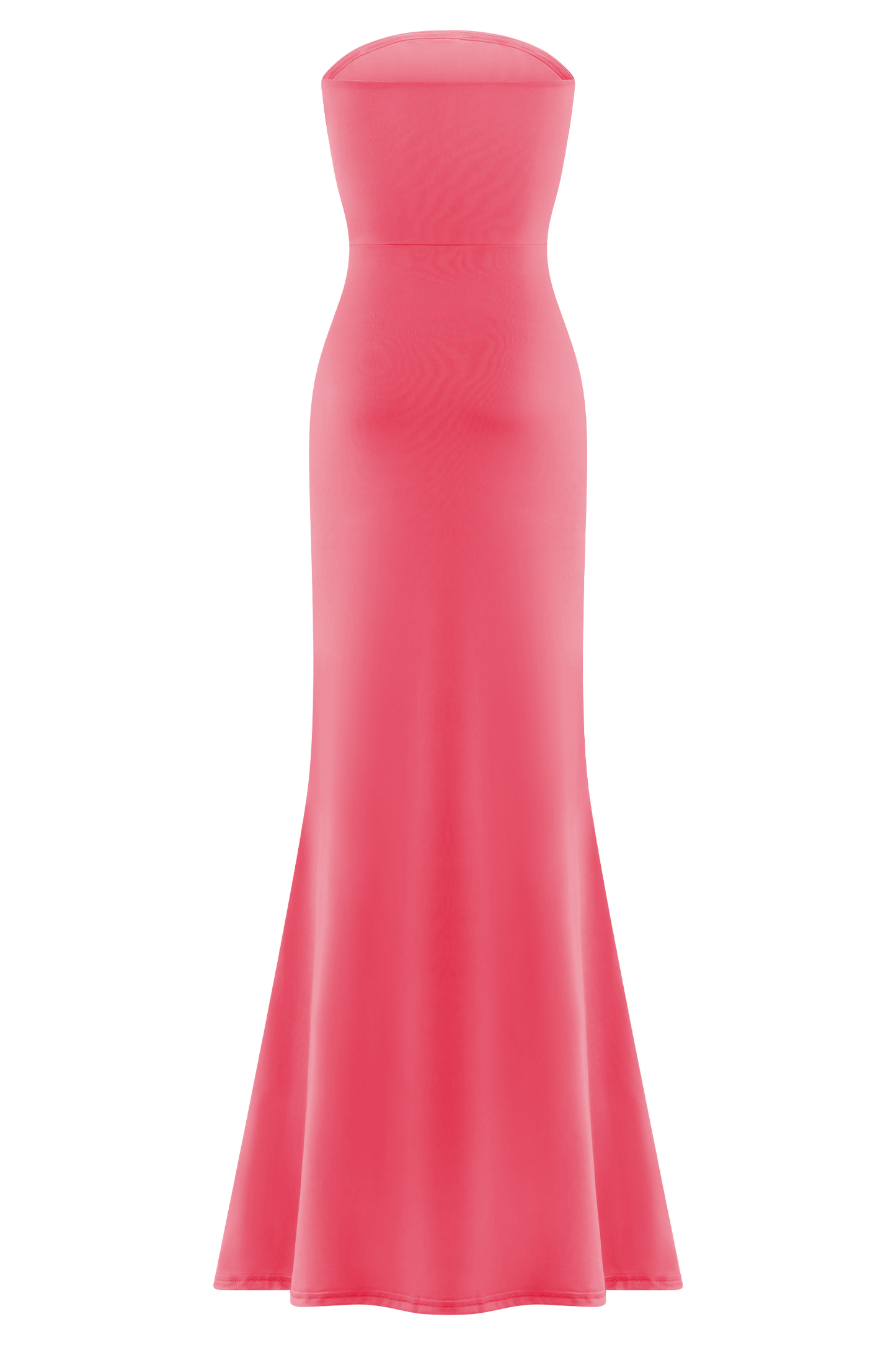 Madison Slinky Strapless Maxi Dress in Chocolate