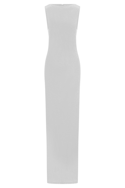 Magnolia Diamante Sleeveless Maxi Dress in Chocolate