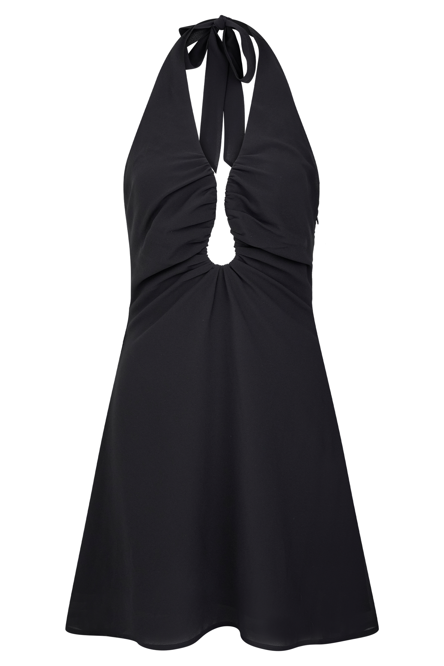 Malakhai Chiffon Halter Mini Dress