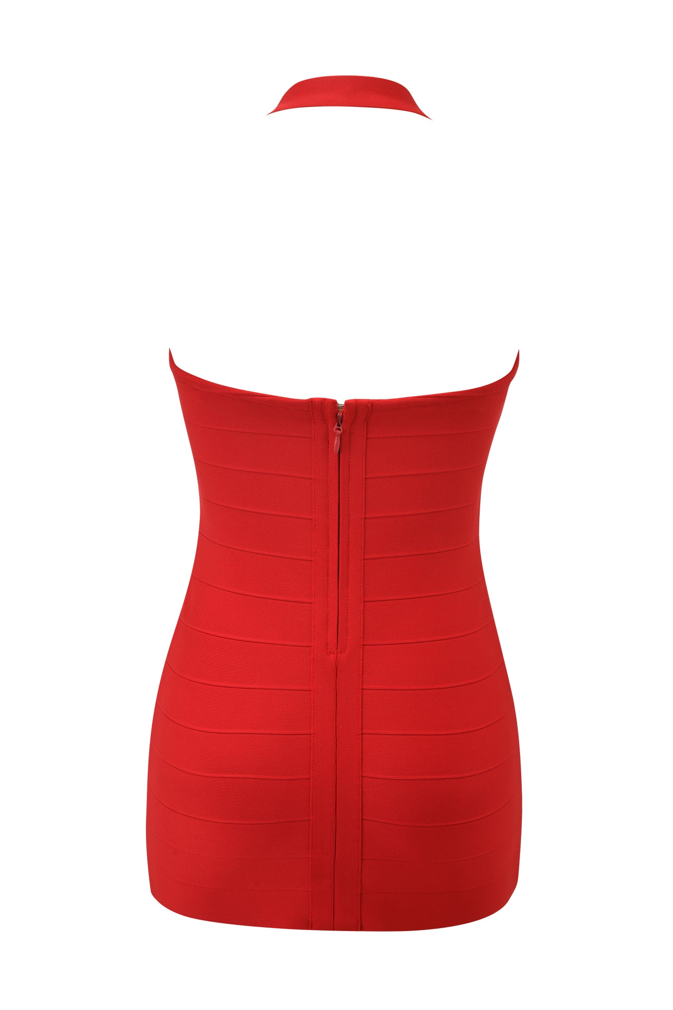 Aiden Bandage Mini Dress in Red