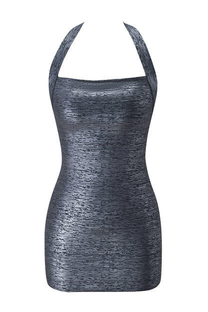 Aiden Platinum Bandage Mini Dress