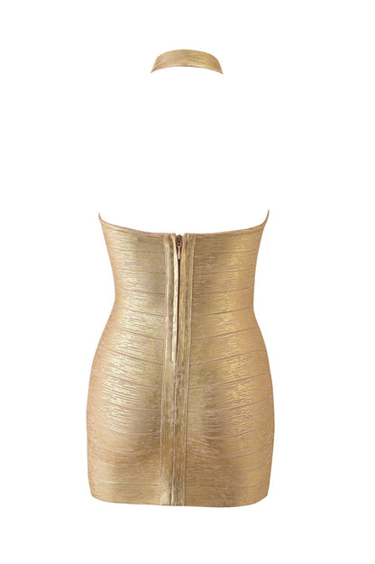 Aiden Platinum Bandage Mini Dress