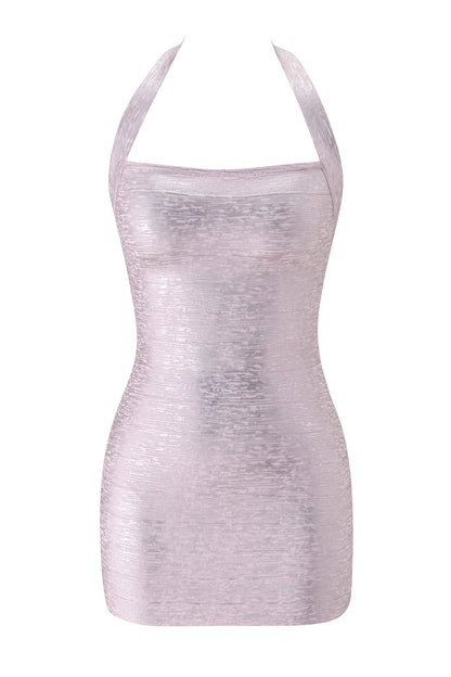 Aiden Platinum Bandage Mini Dress