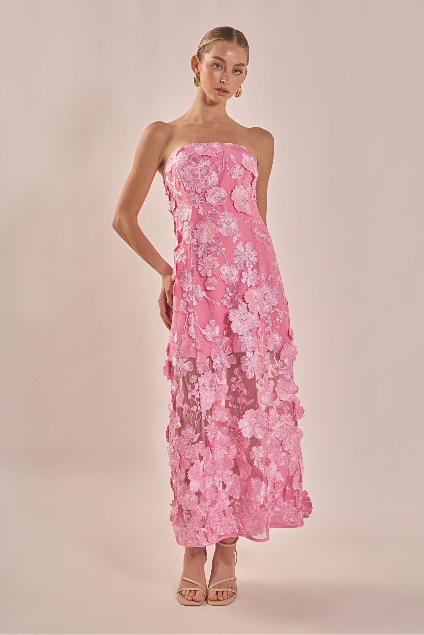 Isabelle Floral Embroidered Maxi Dress