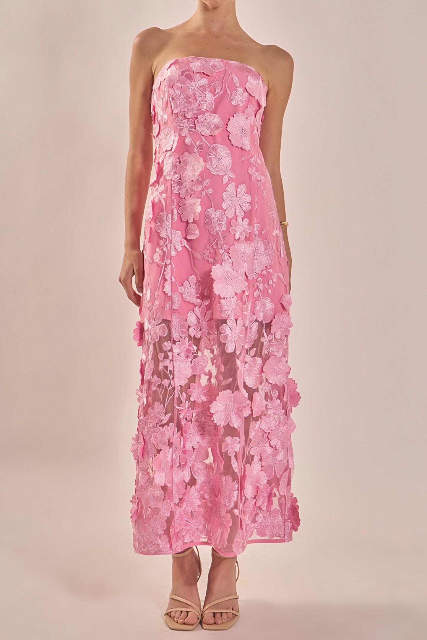 Isabelle Floral Embroidered Maxi Dress
