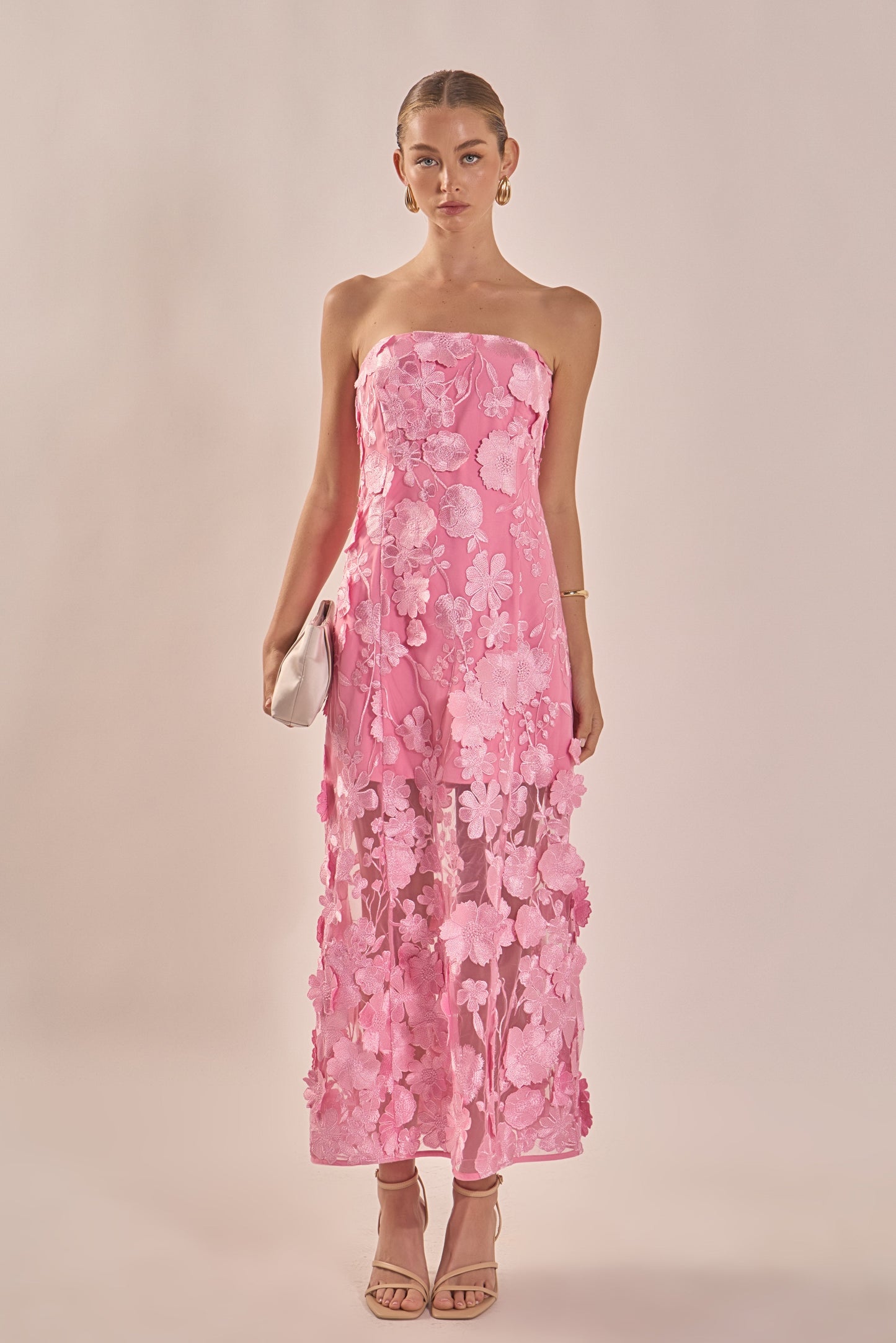 Isabelle Floral Embroidered Maxi Dress