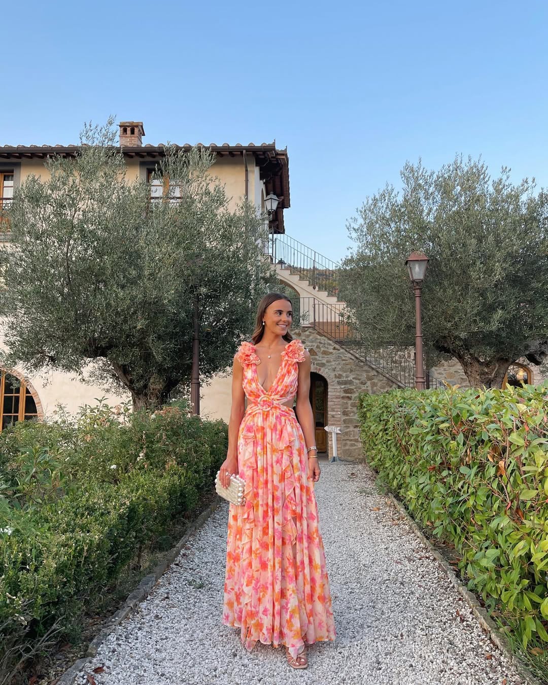 Maeve Floral Cutout Maxi Dress