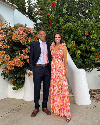 Maeve Floral Cutout Maxi Dress