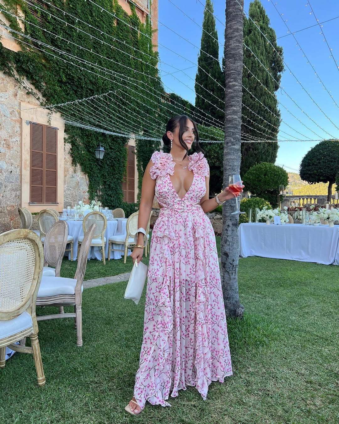 Maeve Floral Cutout Maxi Dress