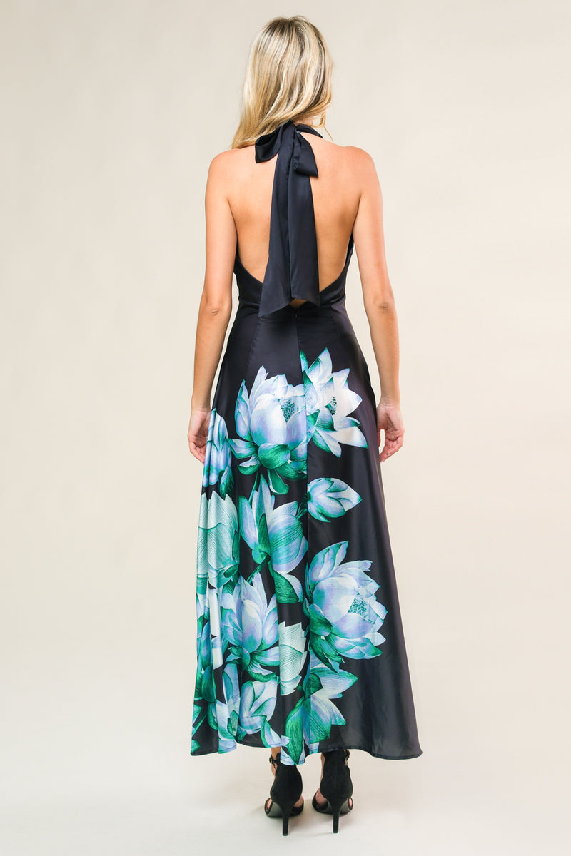 Ophelia Floral Tea-Length Dress