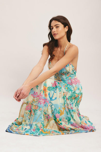 Capri Sail Away Woven Maxi Dress
