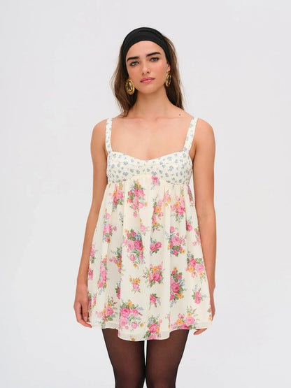 Amandine Silk Mini Dress
