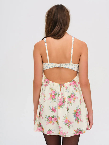 Amandine Silk Mini Dress