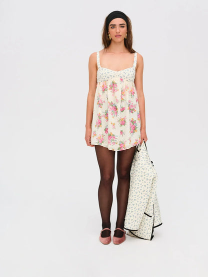Amandine Silk Mini Dress