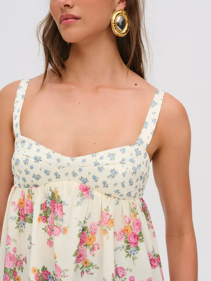 Amandine Silk Mini Dress