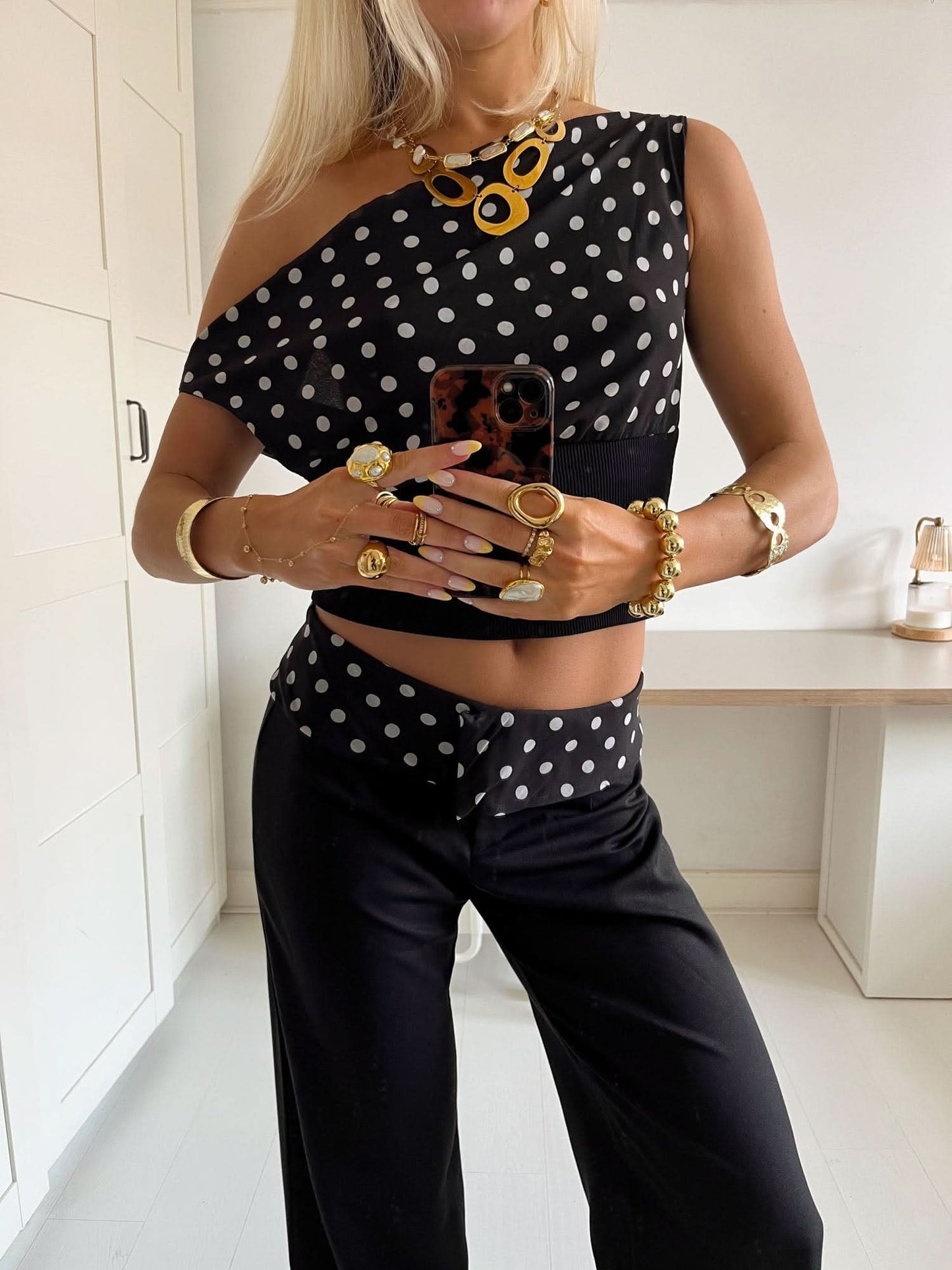 Kimmie Polka Dot Top