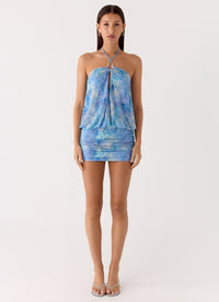 Aqua Paisley