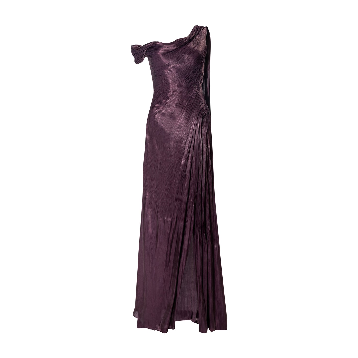 Isabelle One-Shoulder Ruched Sheath Dress