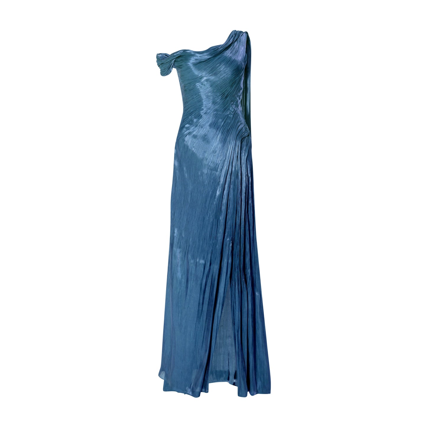 Isabelle One-Shoulder Ruched Sheath Dress