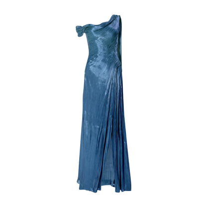 Isabelle One-Shoulder Ruched Sheath Dress