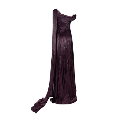 Isabelle One-Shoulder Ruched Sheath Dress