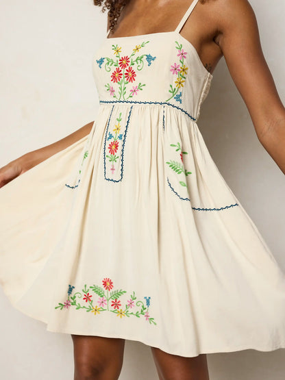 Bailey Embroidered Mini Dress