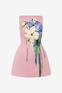 Bouquet Print in Pastel Pink
