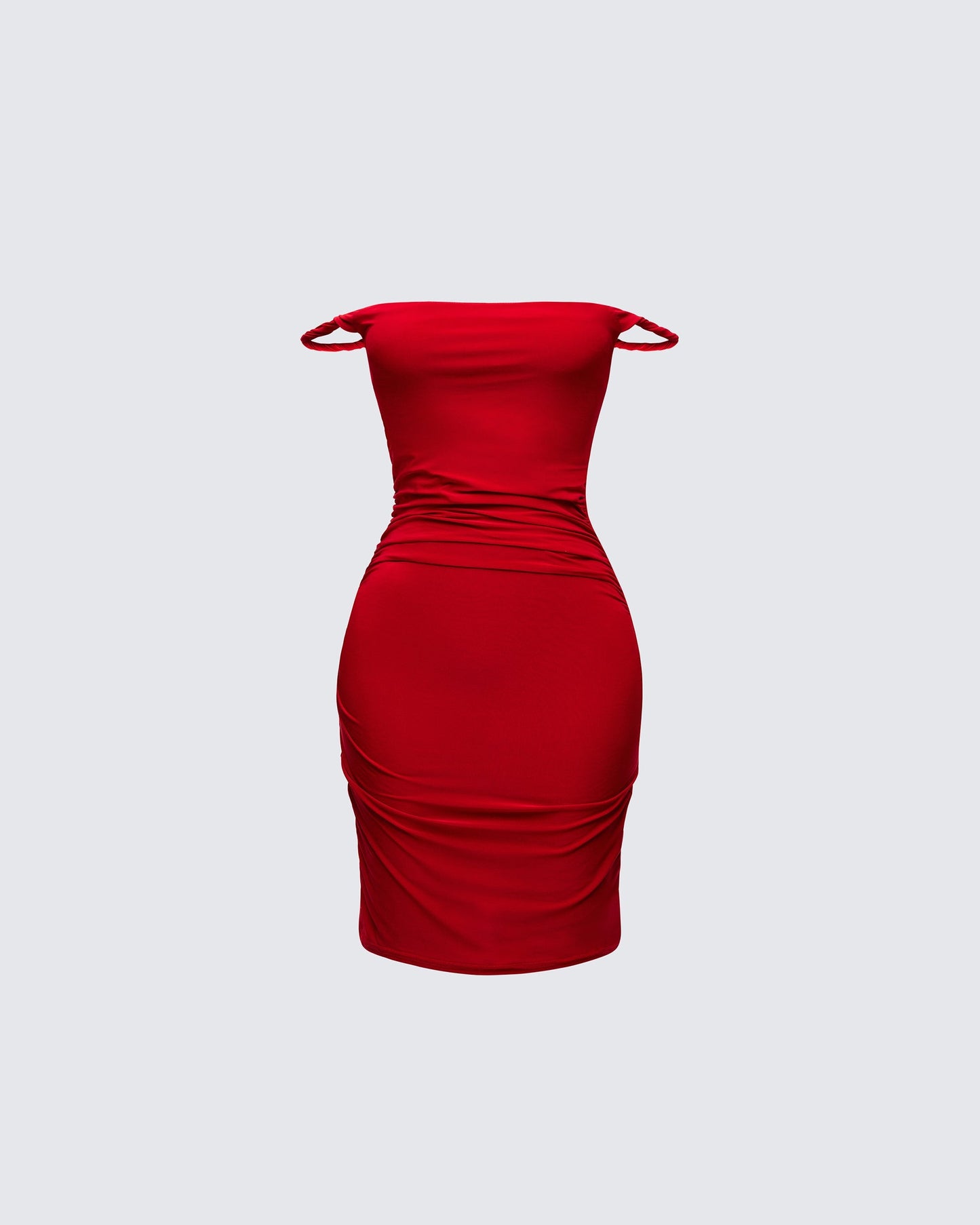Valentina Off-Shoulder Ruched Mini Dress