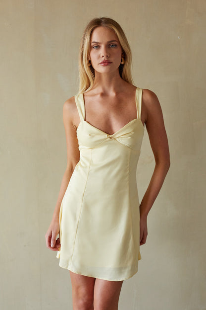 Lizzy Twist-Front Mini Dress