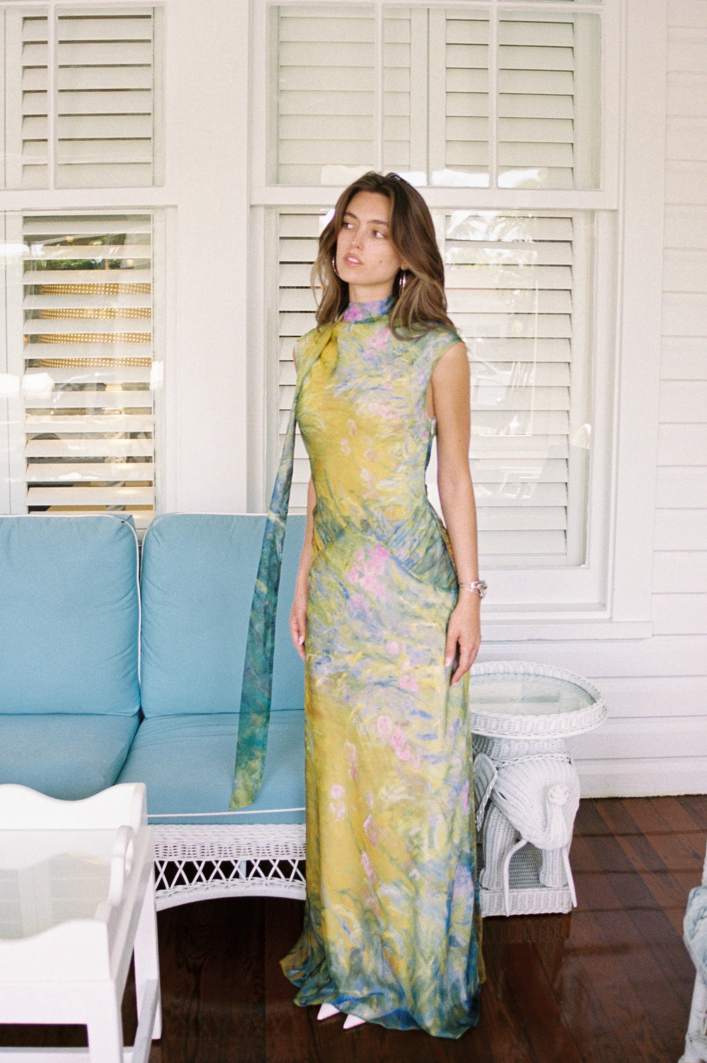 Iris Silk Maxi Dress