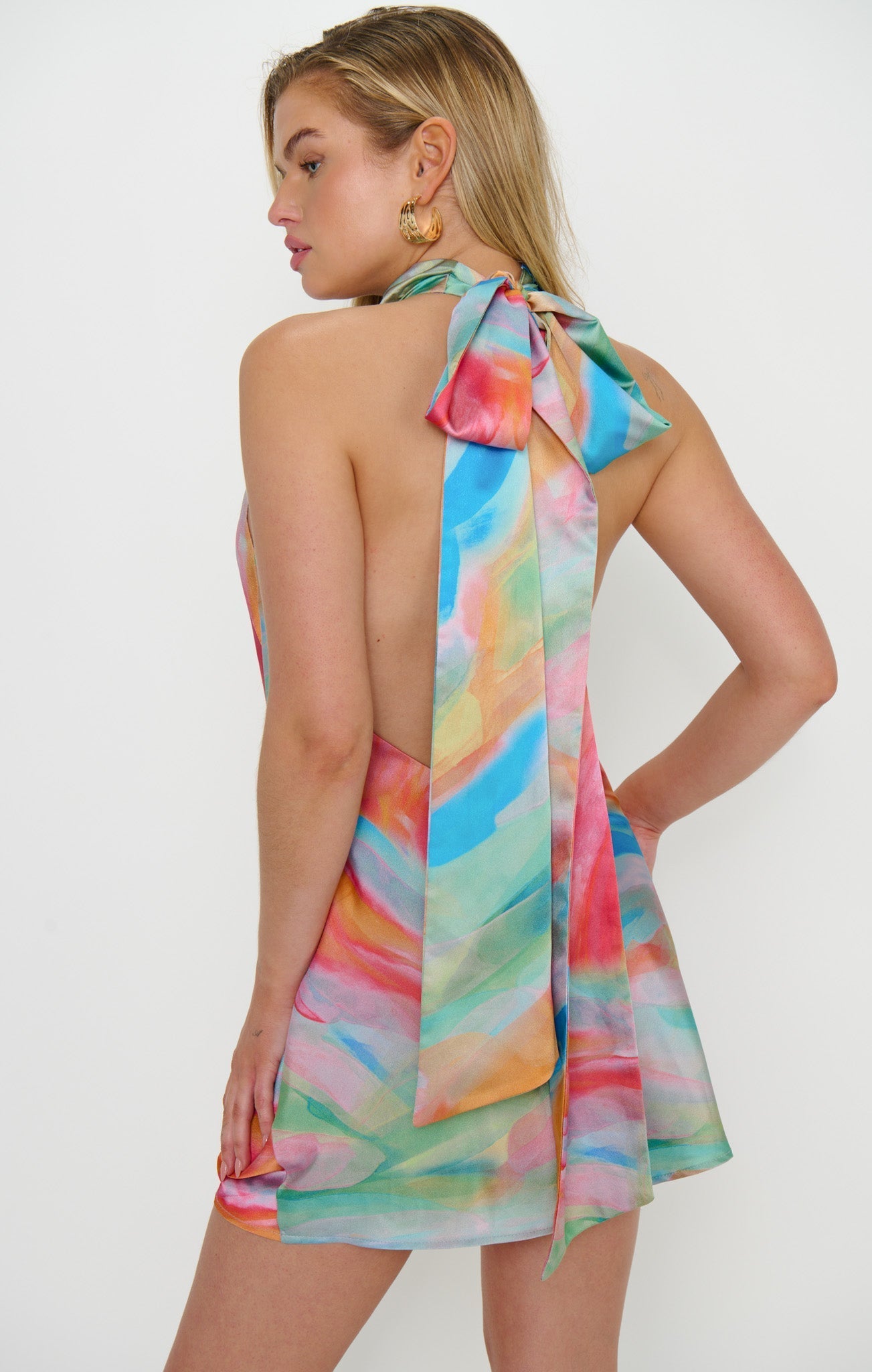 Lisa Colorful Canvas Mini Dress