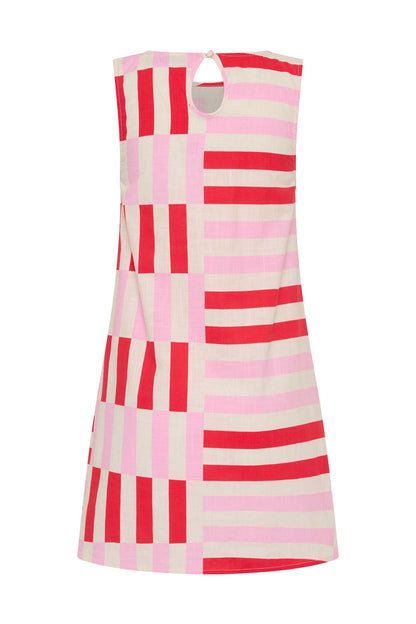 Margot Silk Mini Dress in Spritz