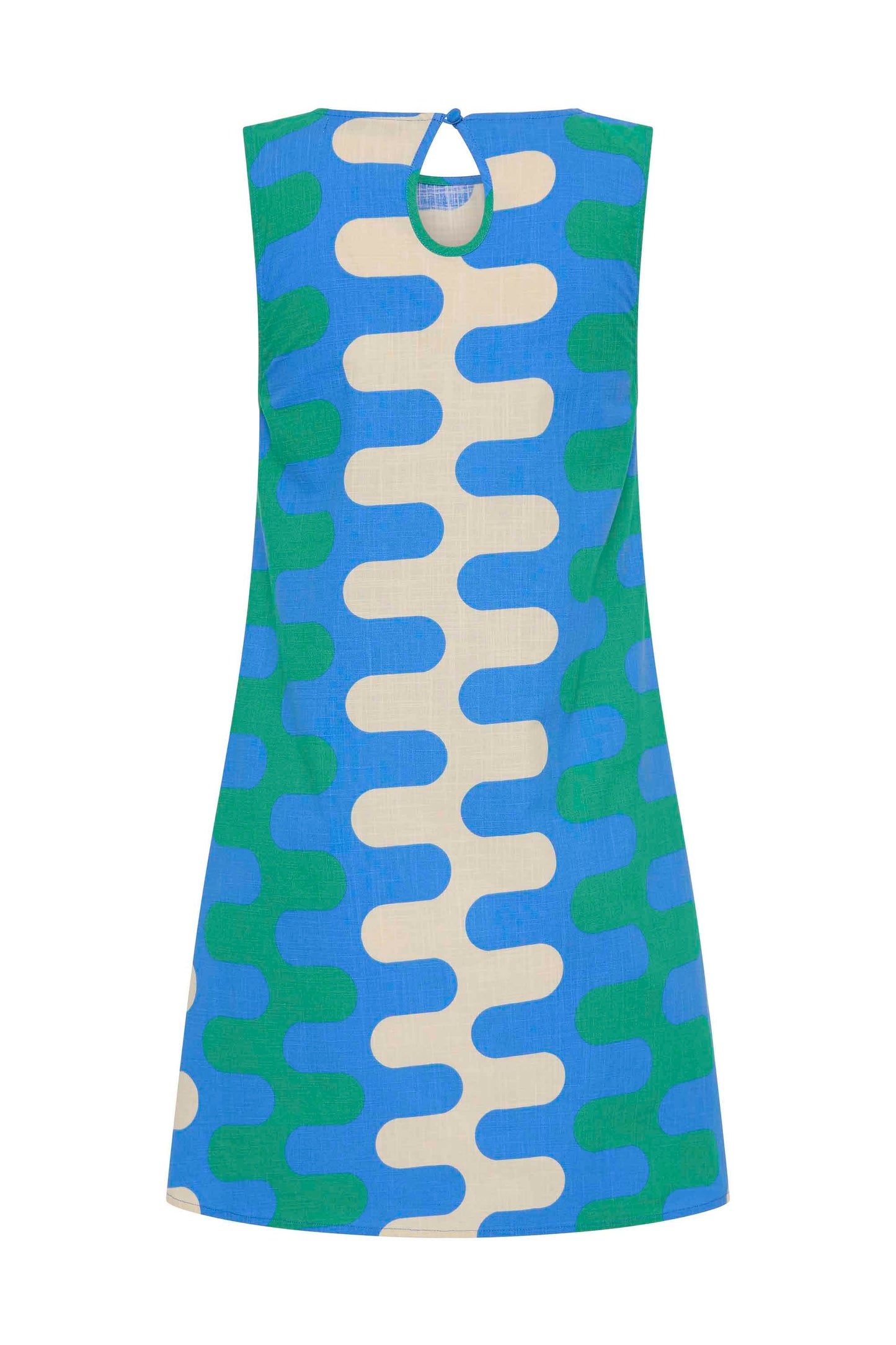Margot Silk Mini Dress in Spritz
