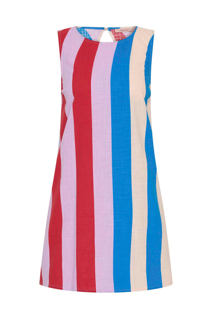 Margot Silk Mini Dress in Spritz