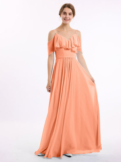 Margot Chiffon Off-Shoulder Dress