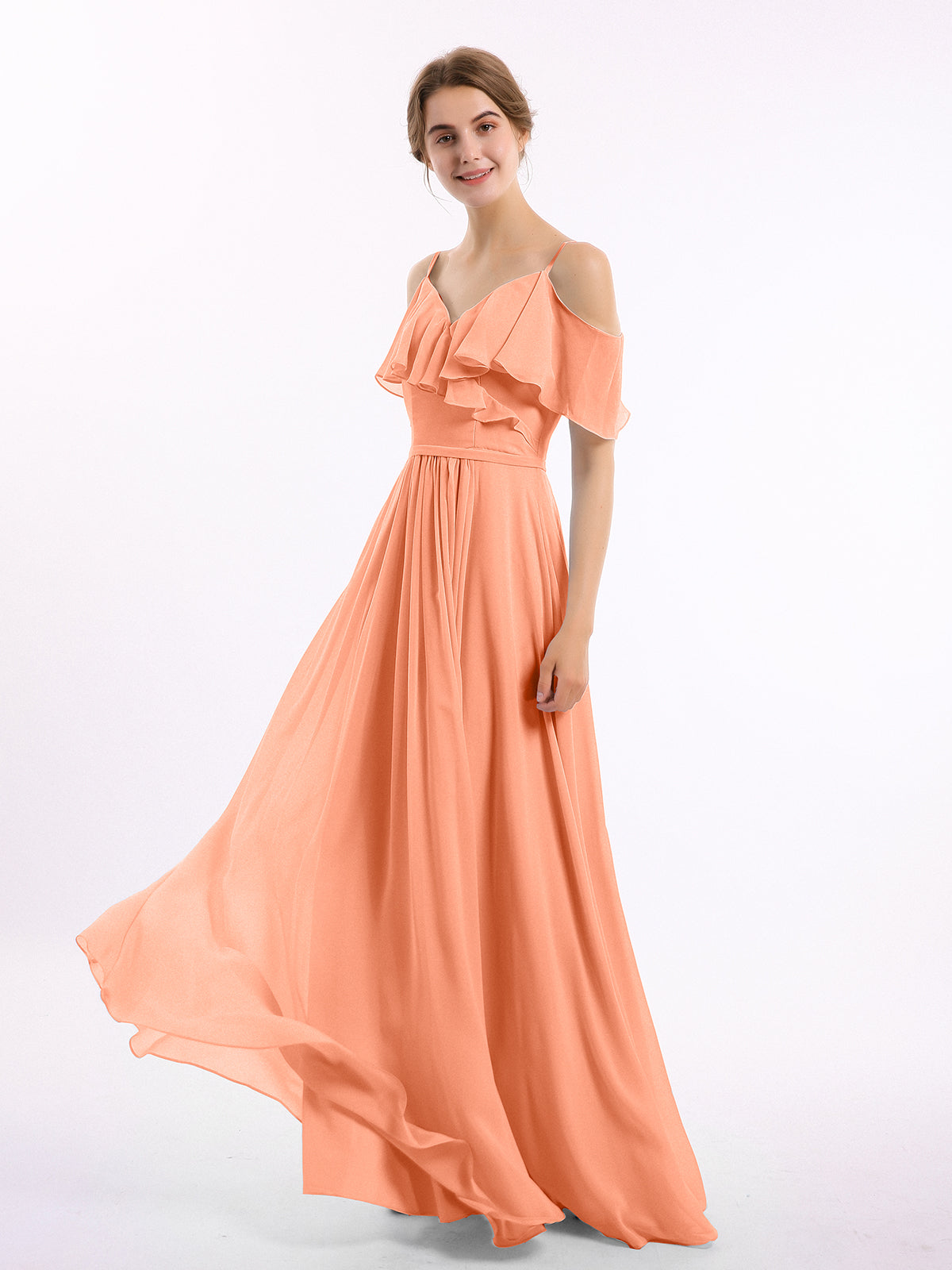 Margot Chiffon Off-Shoulder Dress