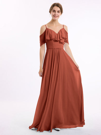 Margot Chiffon Off-Shoulder Dress