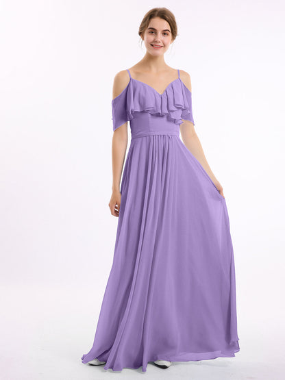 Margot Chiffon Off-Shoulder Dress
