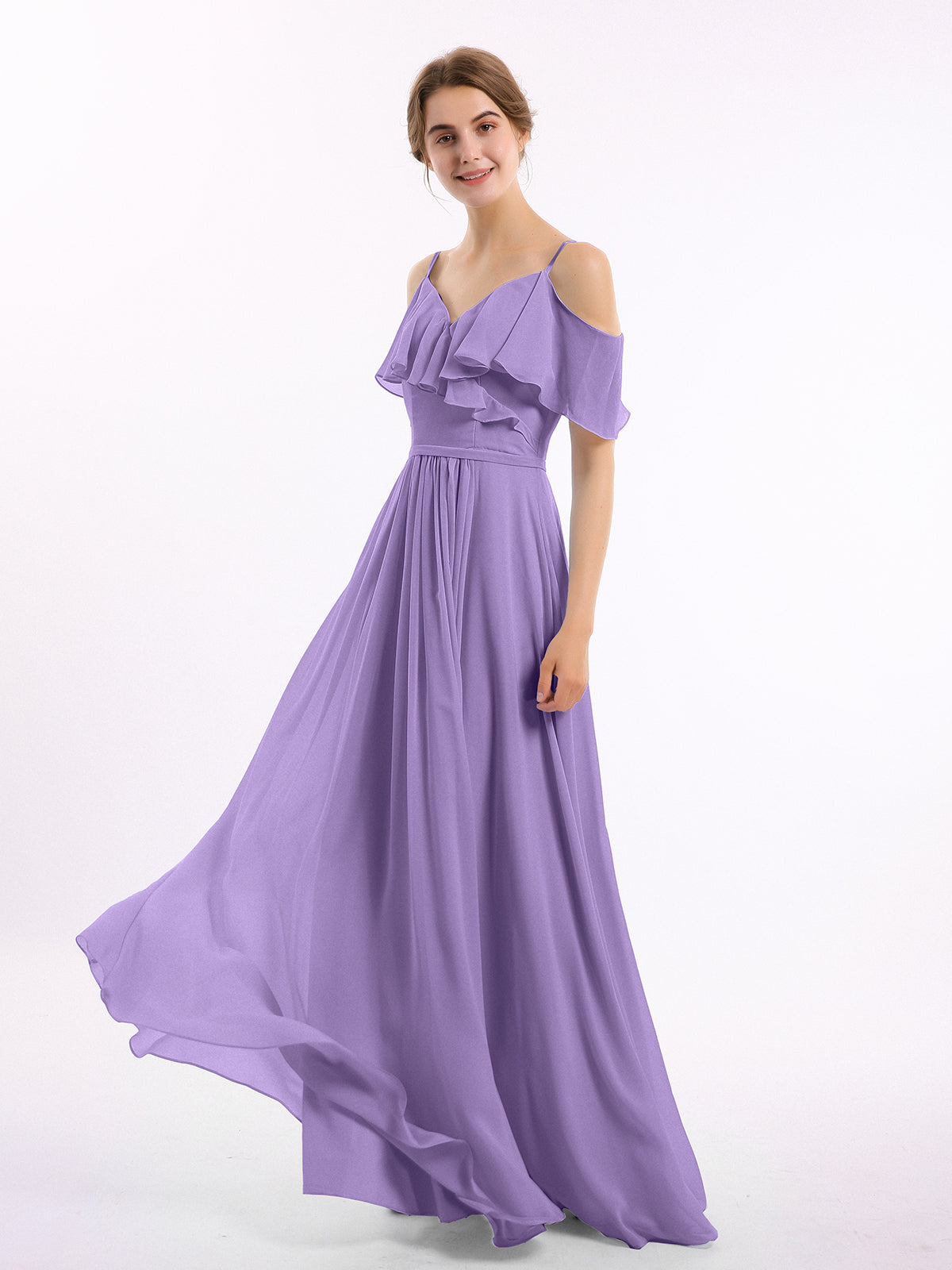 Margot Chiffon Off-Shoulder Dress