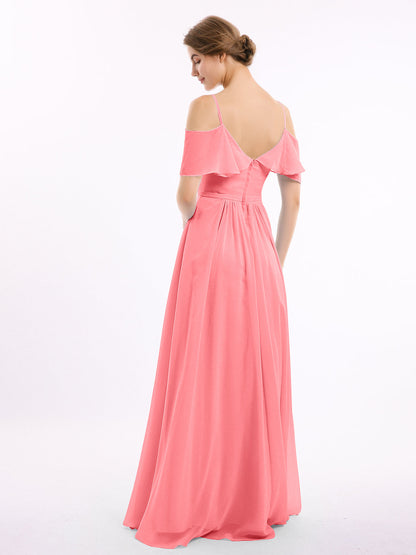 Margot Chiffon Off-Shoulder Dress